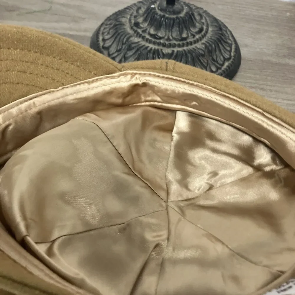 Betmar New York Beige Newsboy Cabbie Hat Women Adjustable Adult Polyester - Picture 11 of 11